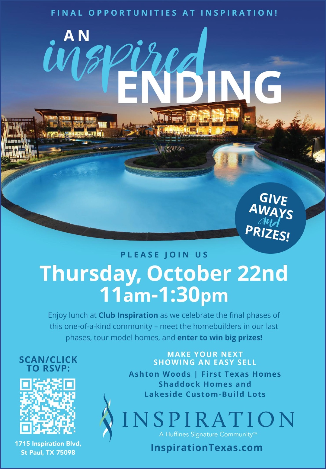 Replace with event flyer