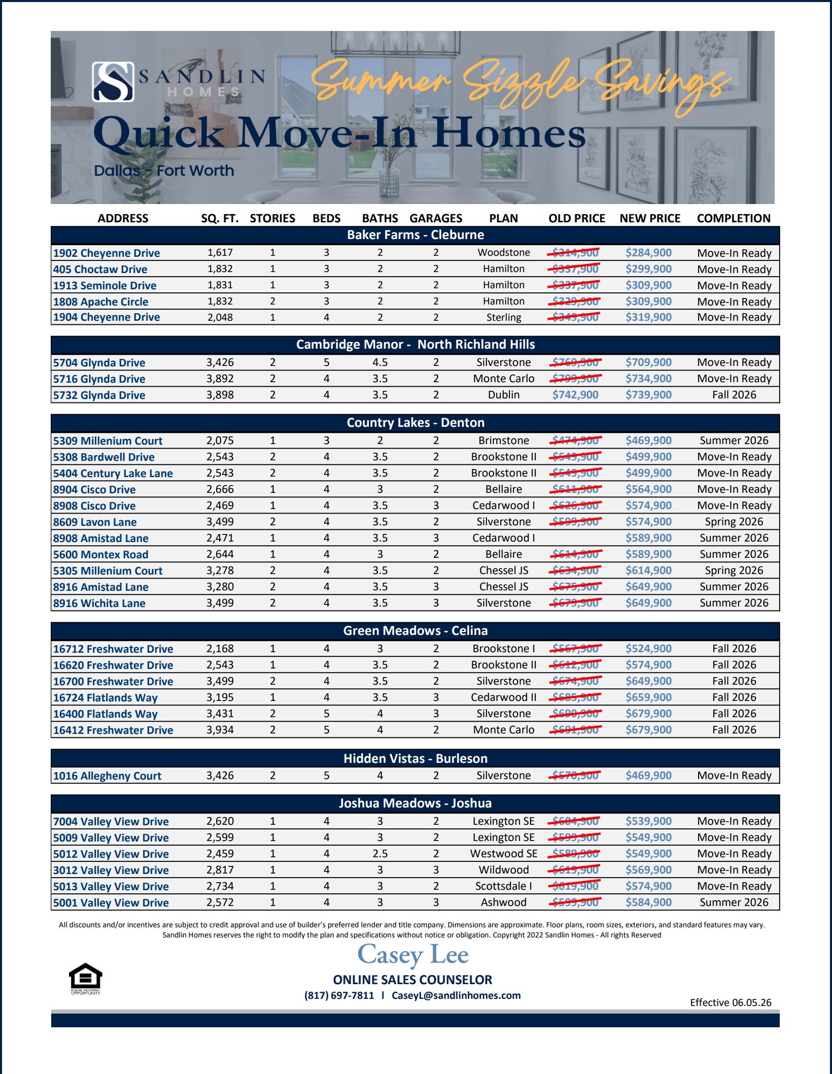 Sandlin Homes