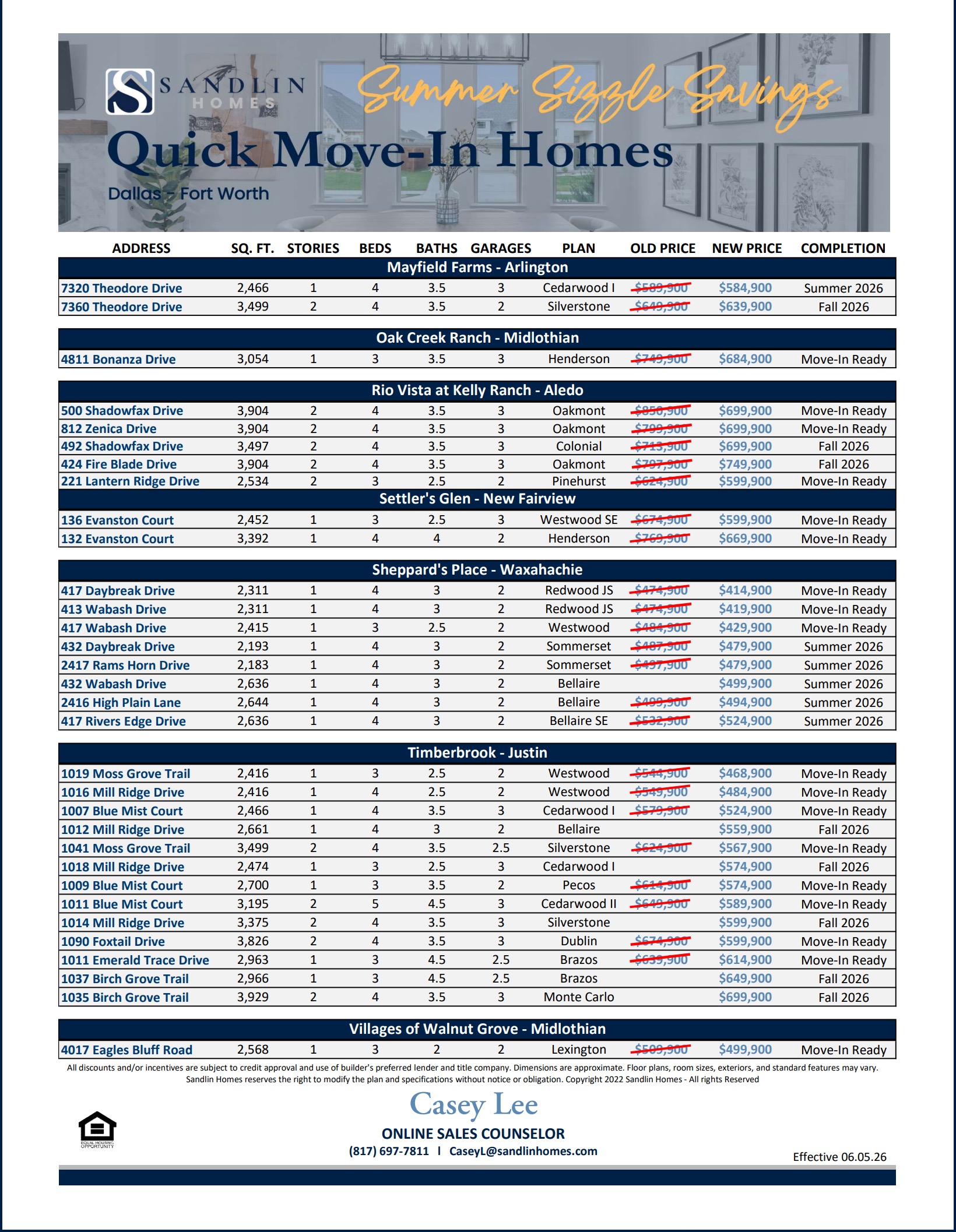 Sandlin Homes