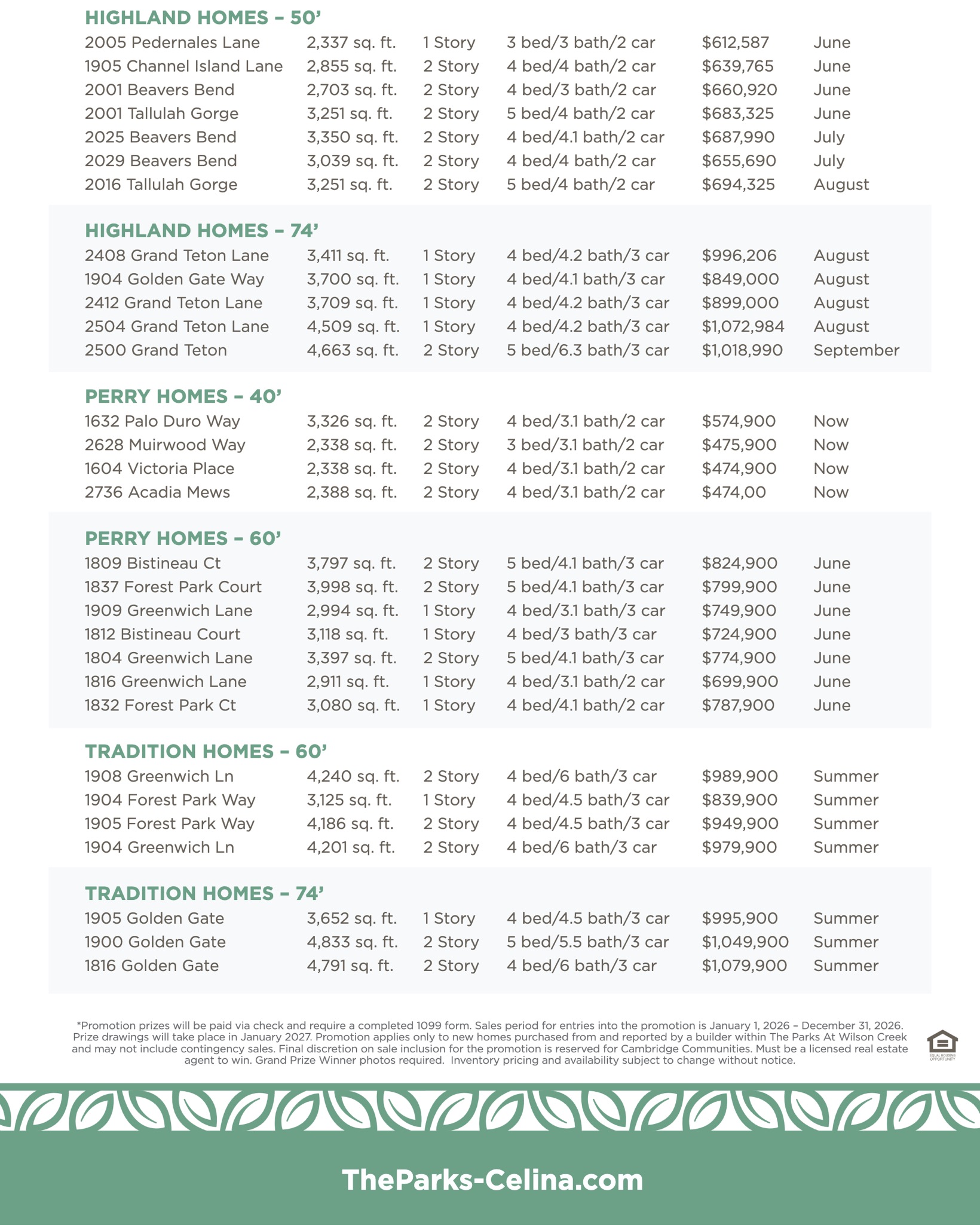 The Parks at Wilson Creek