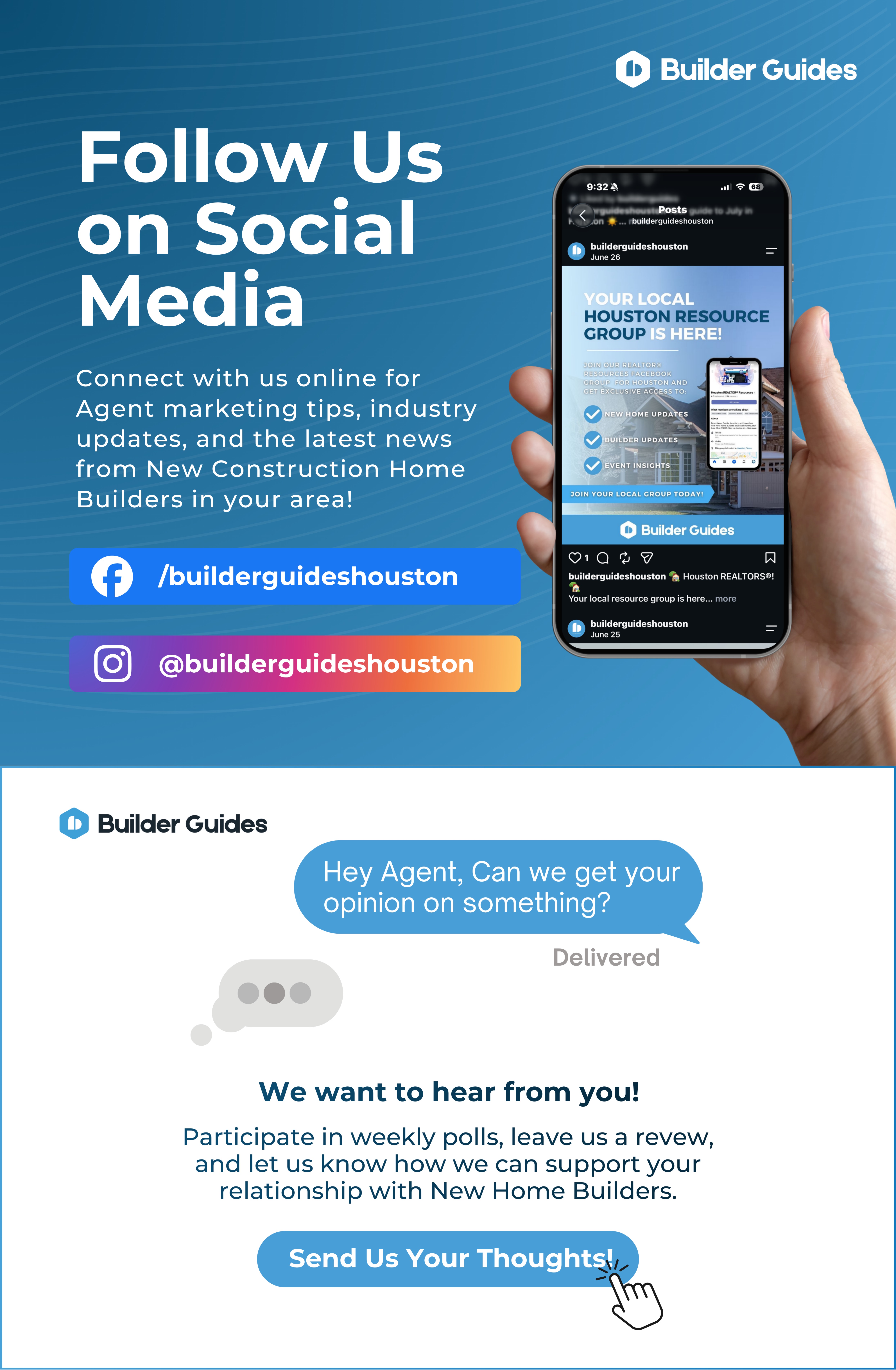 follow us on social media