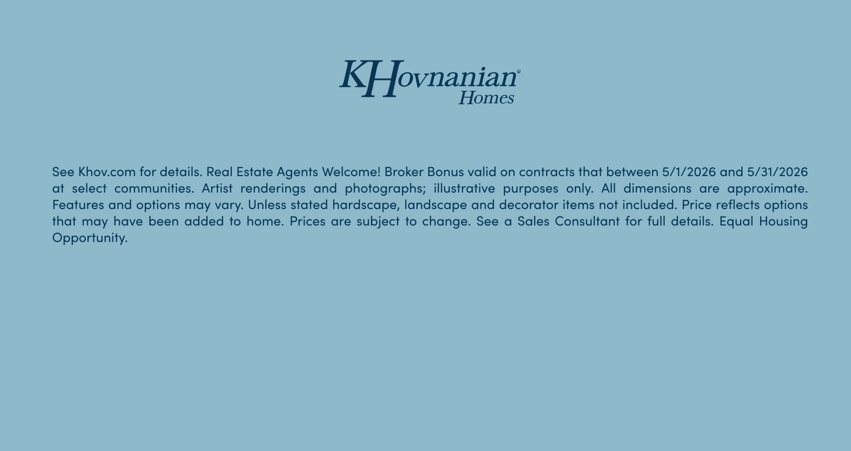 K. Hovnanian® Homes