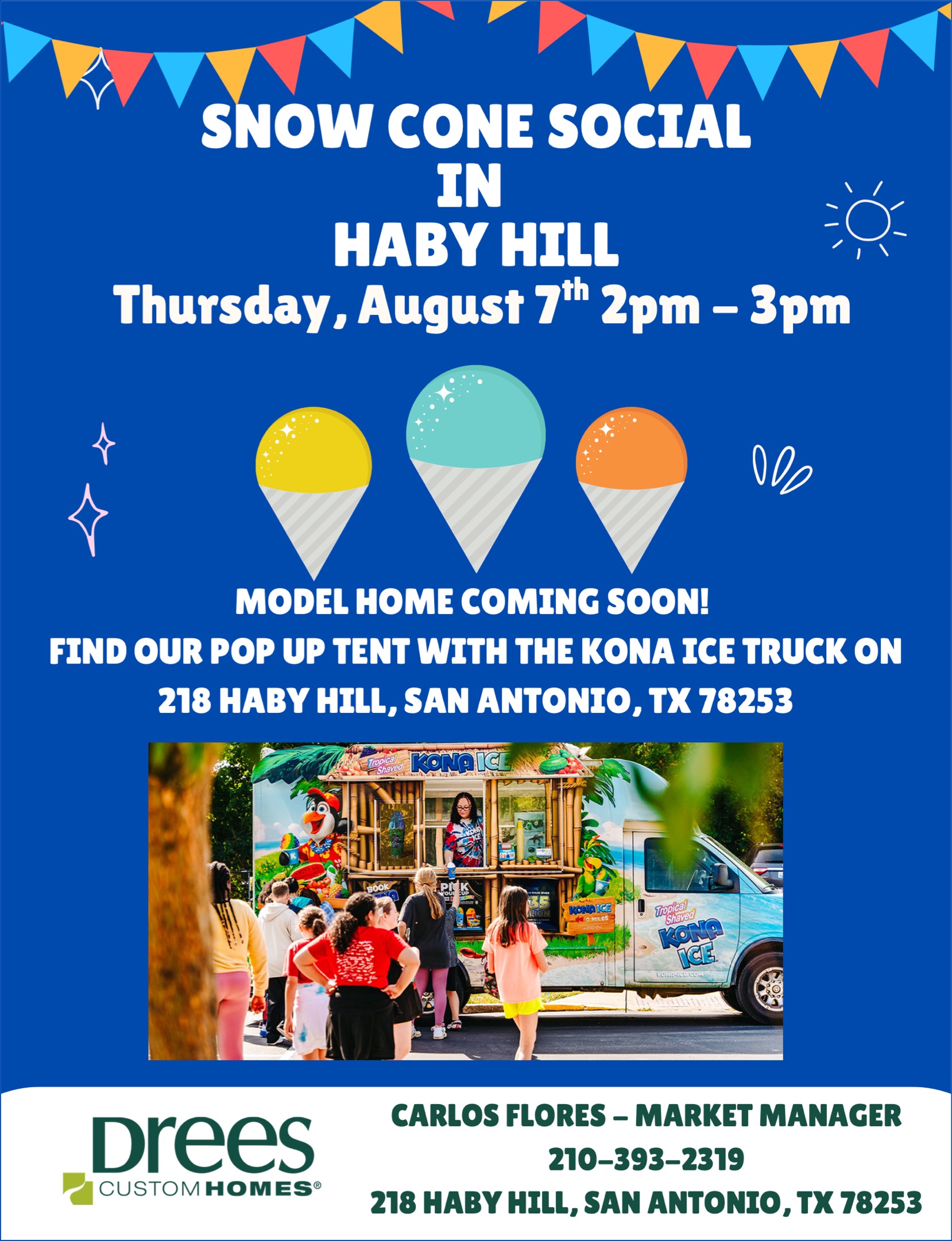 Snow Cone Social in Haby Hill