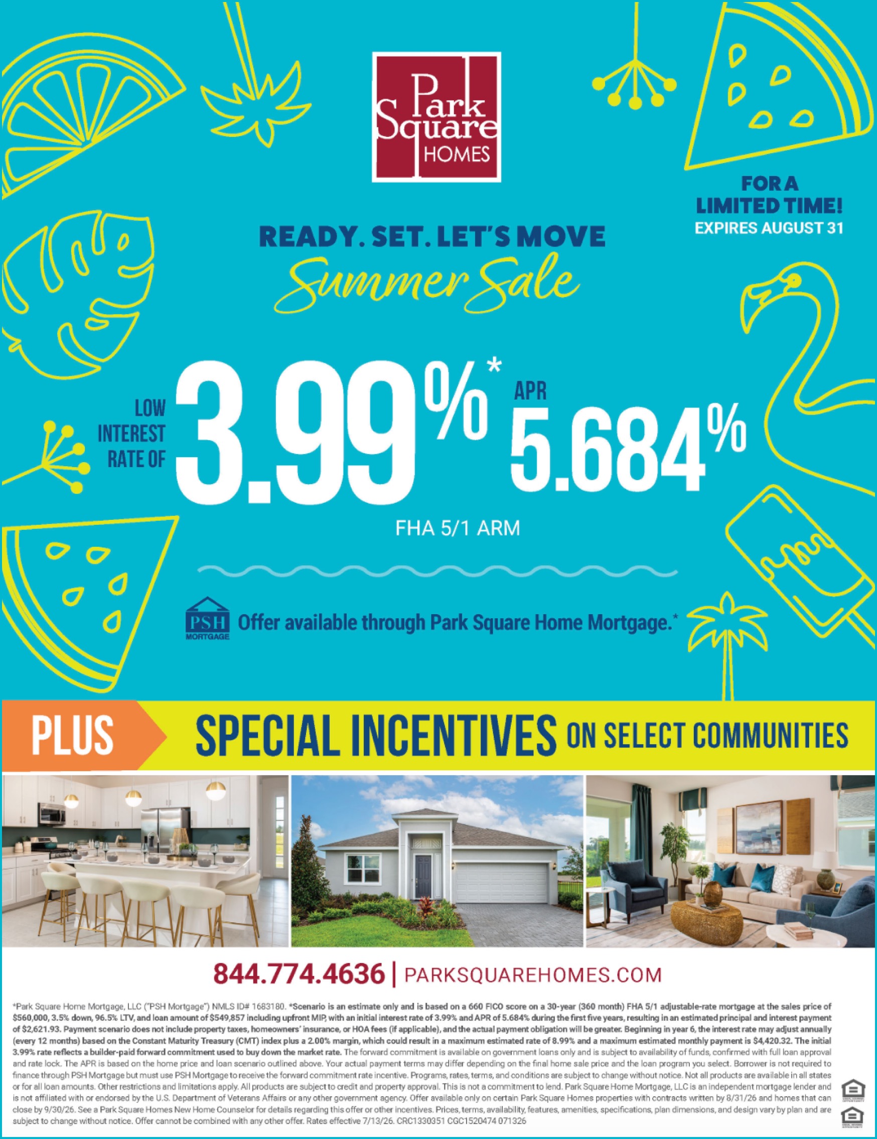 Park Square Homes Summer Sale
