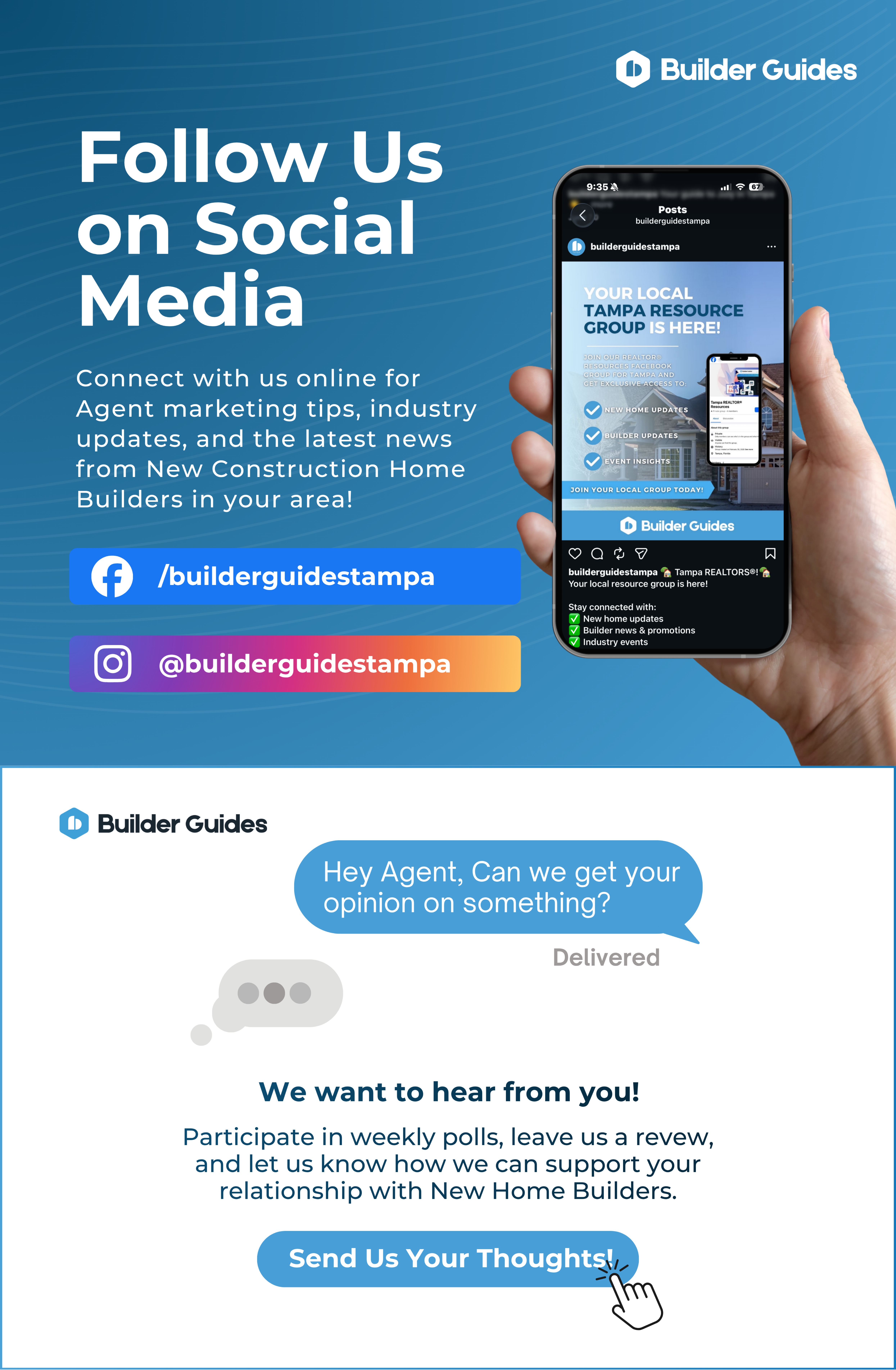 follow us on social media
